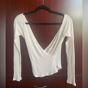 Reformation wrap top